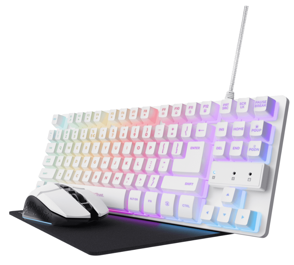 Trust GXT 794W 3-in-1 Gaming Bundle - White