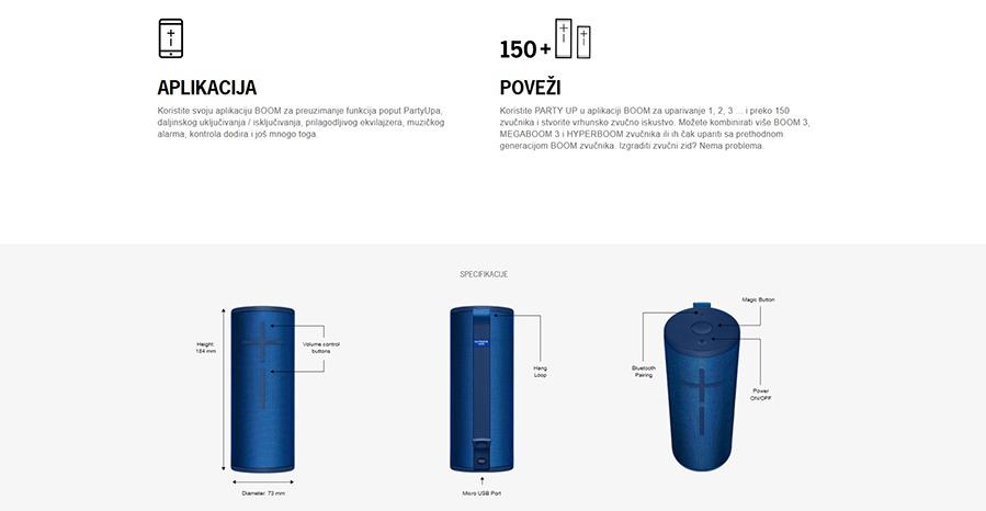 Logitech Ultimate Ears Boom 3 Red 