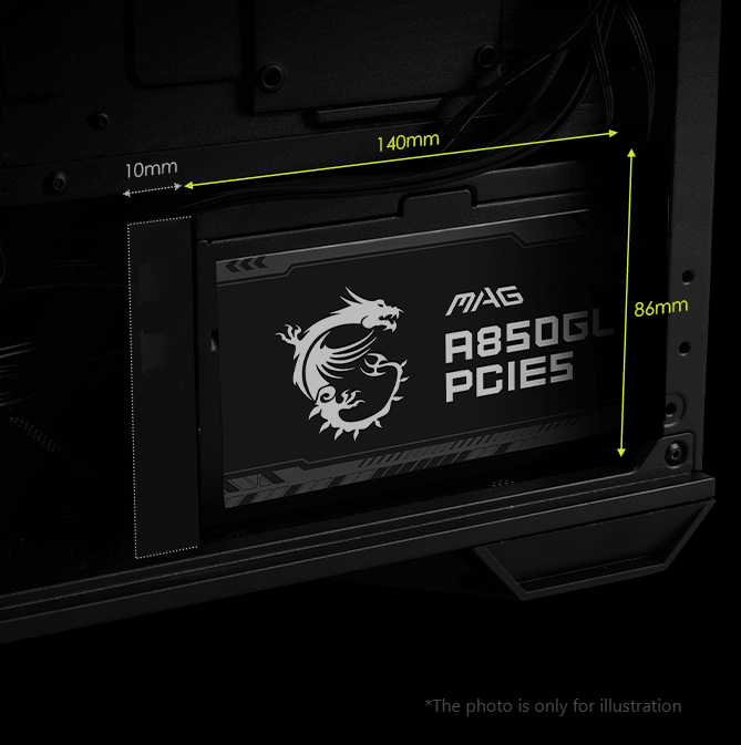 MSI MAG A850GL PCIE5 napajanje