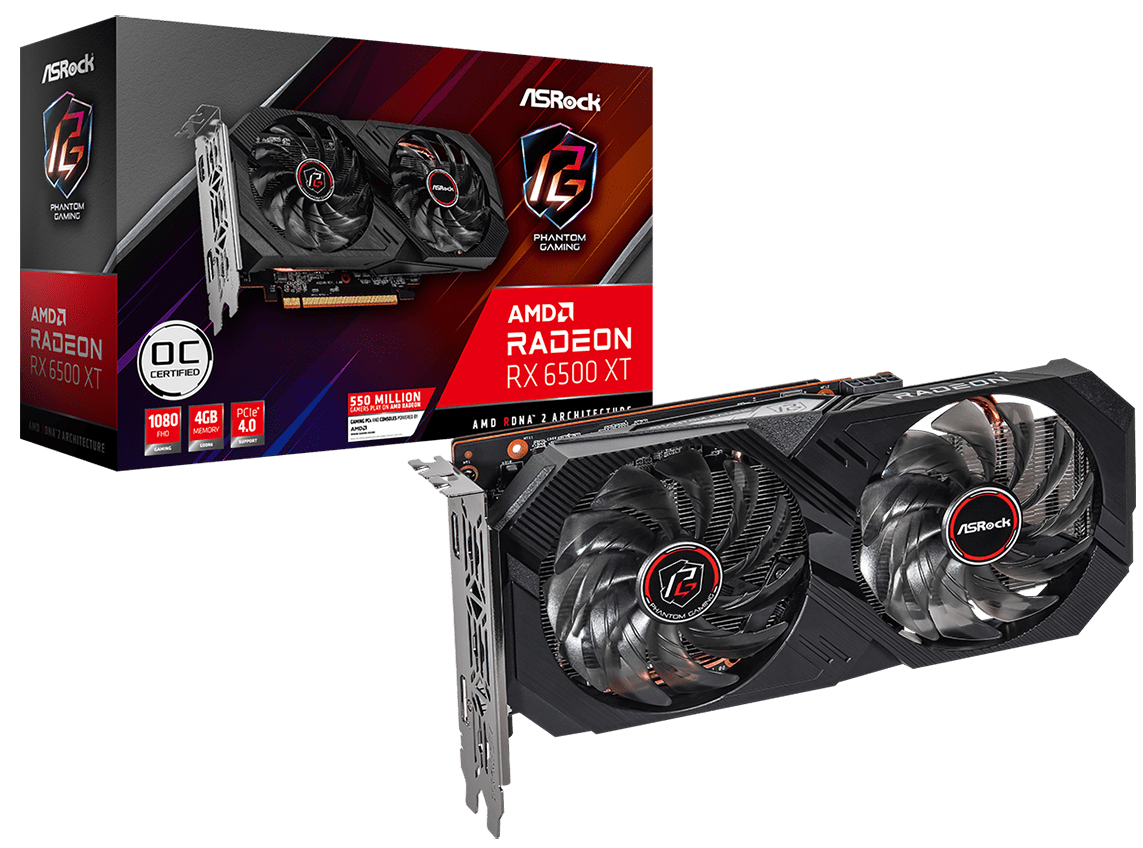 AsRock RX 6500 XT Phantom Gaming D 4GB OC grafička kartica