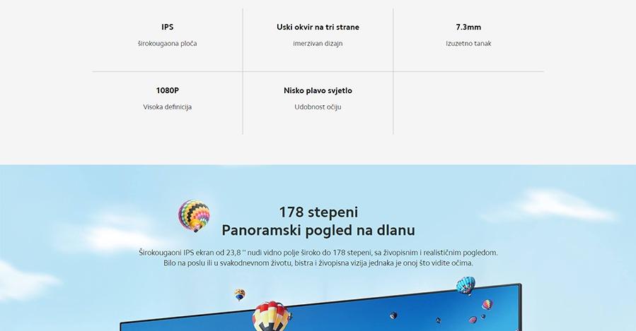 Xiaomi Mi 23.8’’ Desktop Monitor 1C