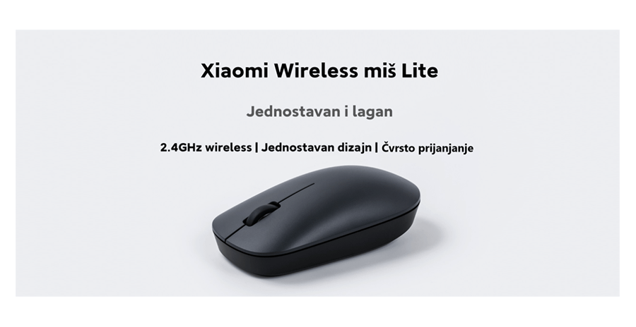 Xiaomi Wireless Mouse Lite (Crni)