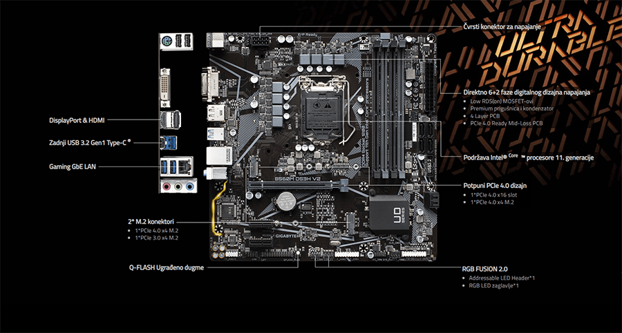Gigabyte B560M DS3H V2 rev.1.0 