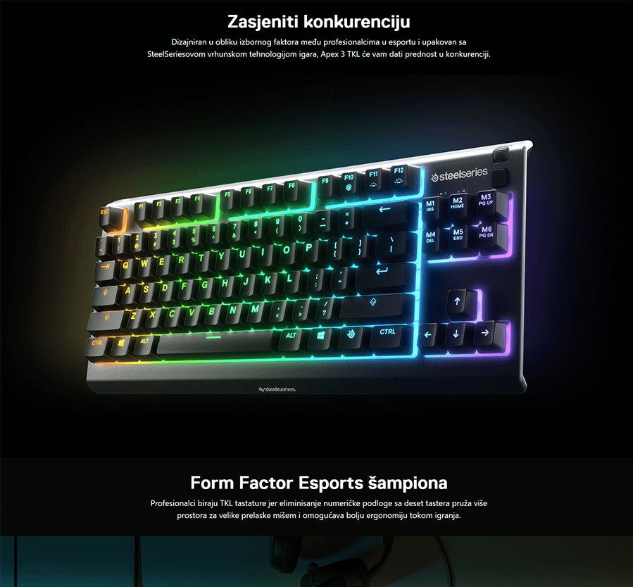 SteelSeries Apex 3 TKL-US