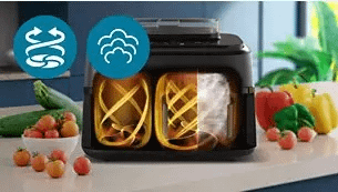 Philips NA555/00 Steam Airfryer Dual Basket 