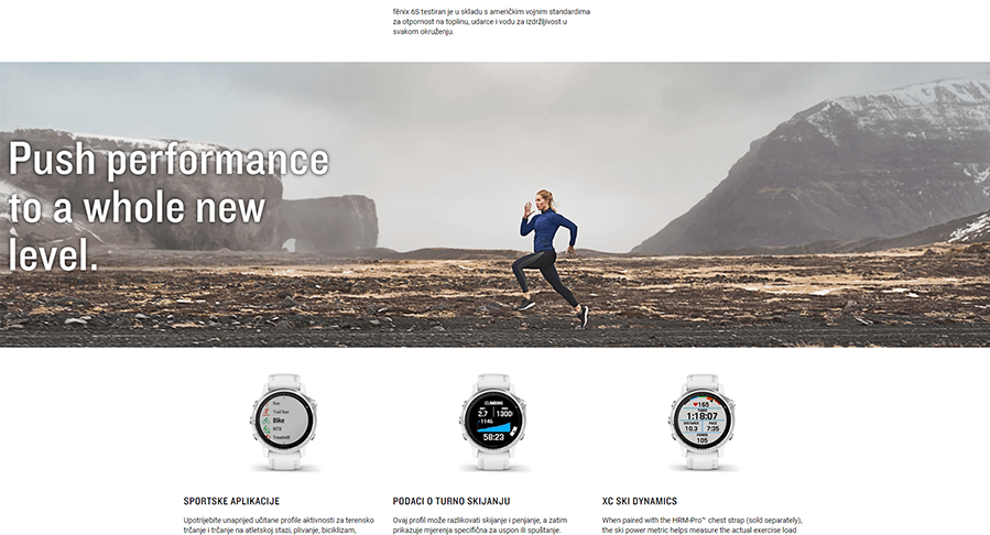 Garmin Fenix 6S (Roza/Bijela)