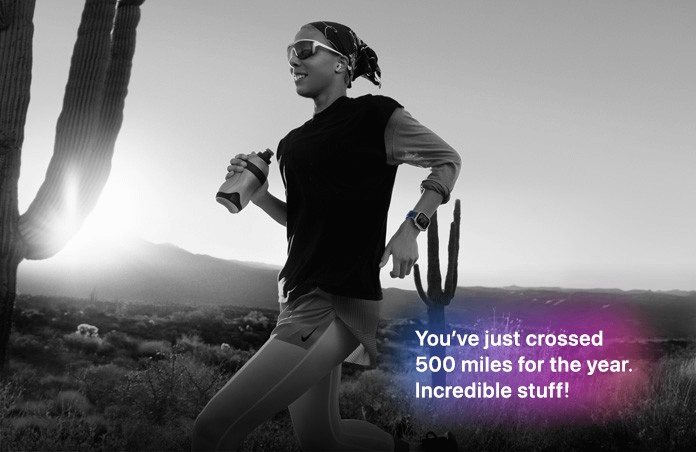 Apple Watch Ultra 3 Cellular 49mm Natural Titanium (Blue - Bright Blue Trail Loop) - M / L