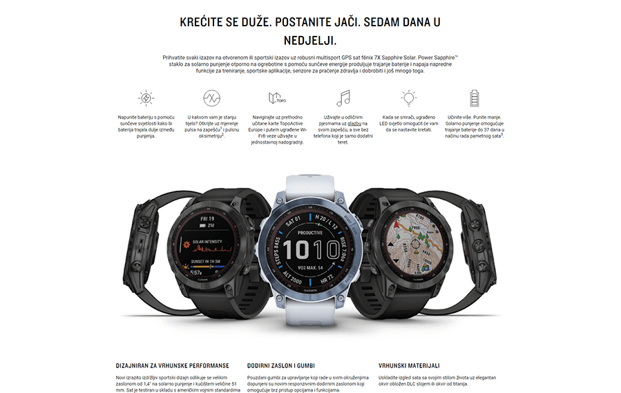 Garmin Fenix 7x Saphire Solar (010-02541-23)