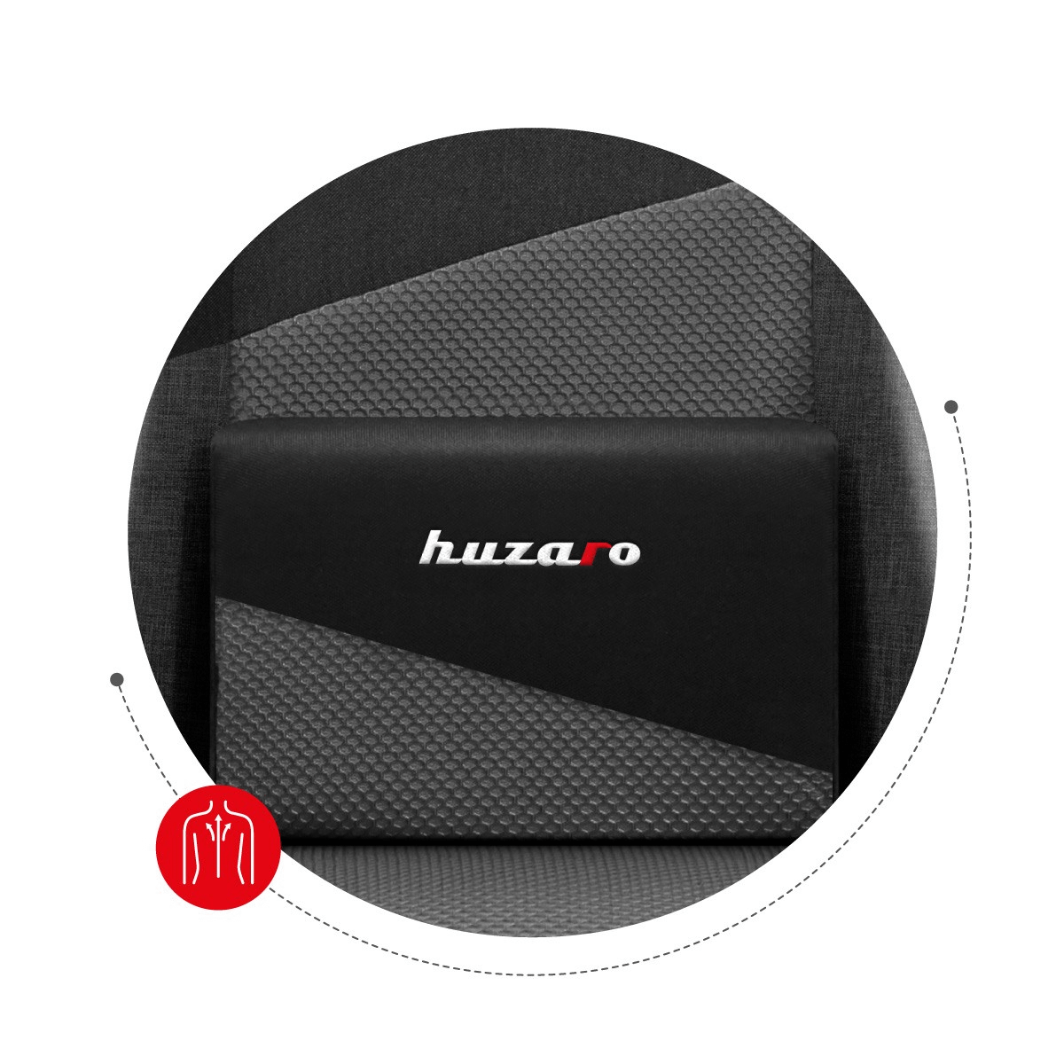 HUZARO FORCE 6.2 GREY MESH gaming stolica