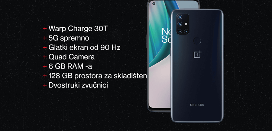 OnePlus Nord N10 5G 6GB 128GB (Midnight Ice)