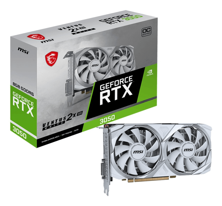 MSI VENTUS RTX 3050 2X XS WHITE 8GB OC grafička kartica