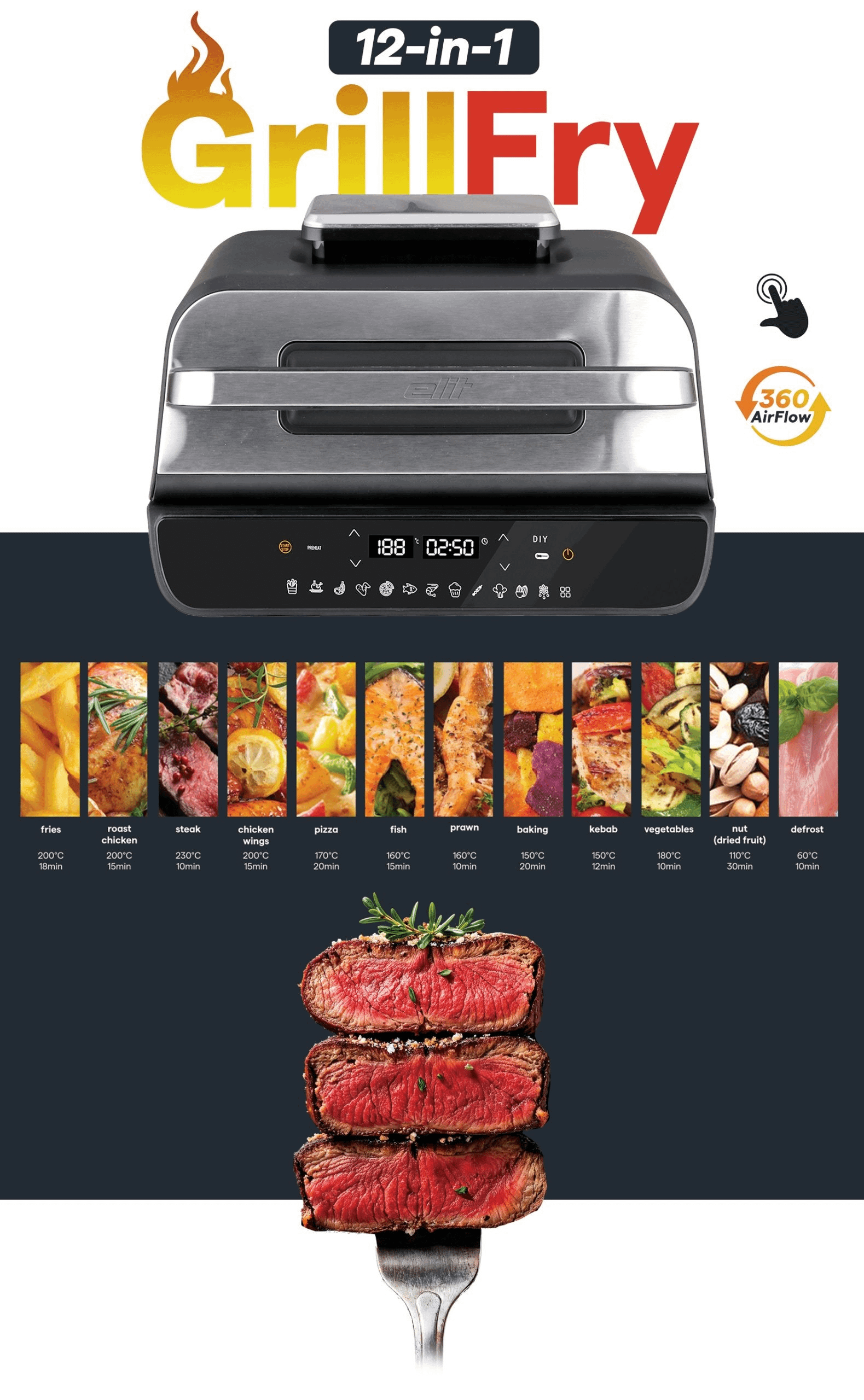 Elit GrillFry360 MAX