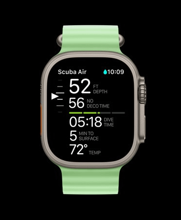 Apple Watch Ultra 3 Cellular 49mm Natural Titanium (Blue - Bright Blue Trail Loop) - M / L