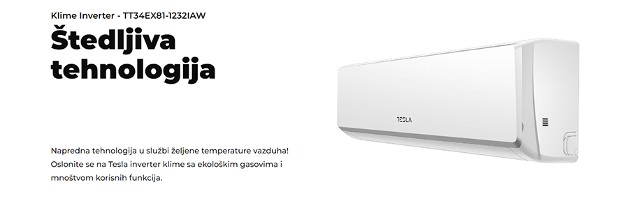 Tesla Standard klima 12-ica TT34EX81-1232IAW