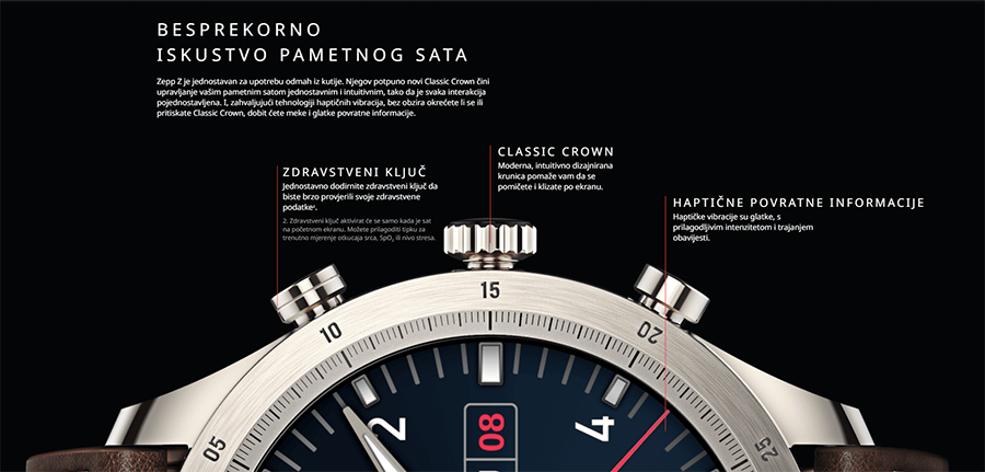 Xiaomi Zepp Z - Titanium/Brown Leather