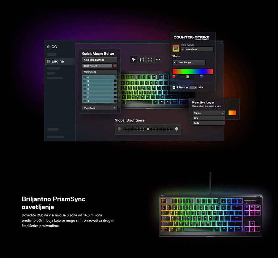 SteelSeries Apex 3 TKL-US