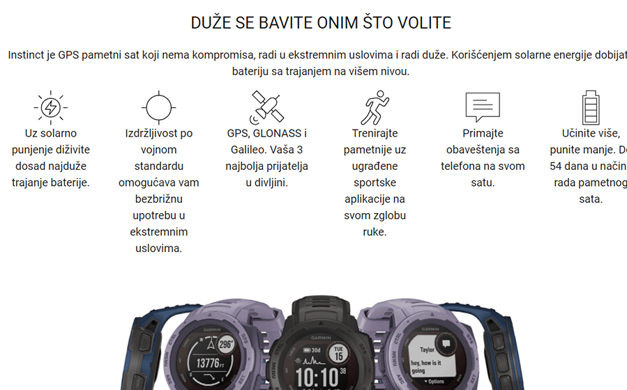 Garmin Instinct SOLAR (Flame Red)