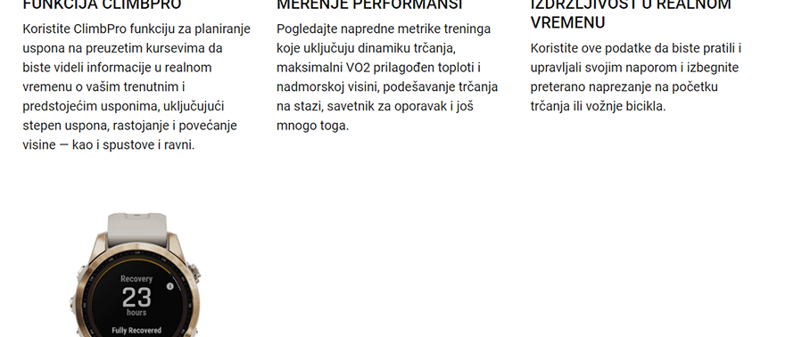 Garmin Fenix 7S Sapphire Solar Edition (Ružičasto-zlatni)