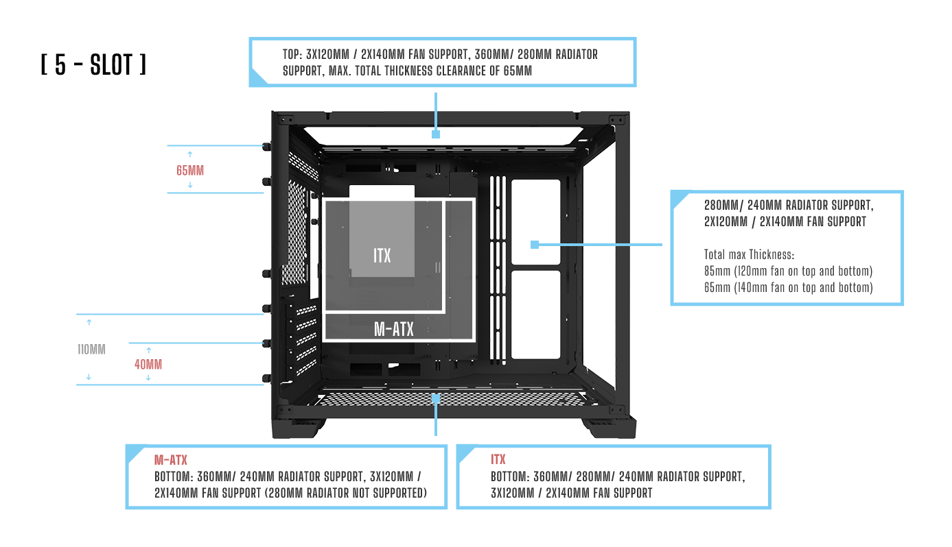 Lian Li 011 DYNAMIC MINI (Snow Edition)