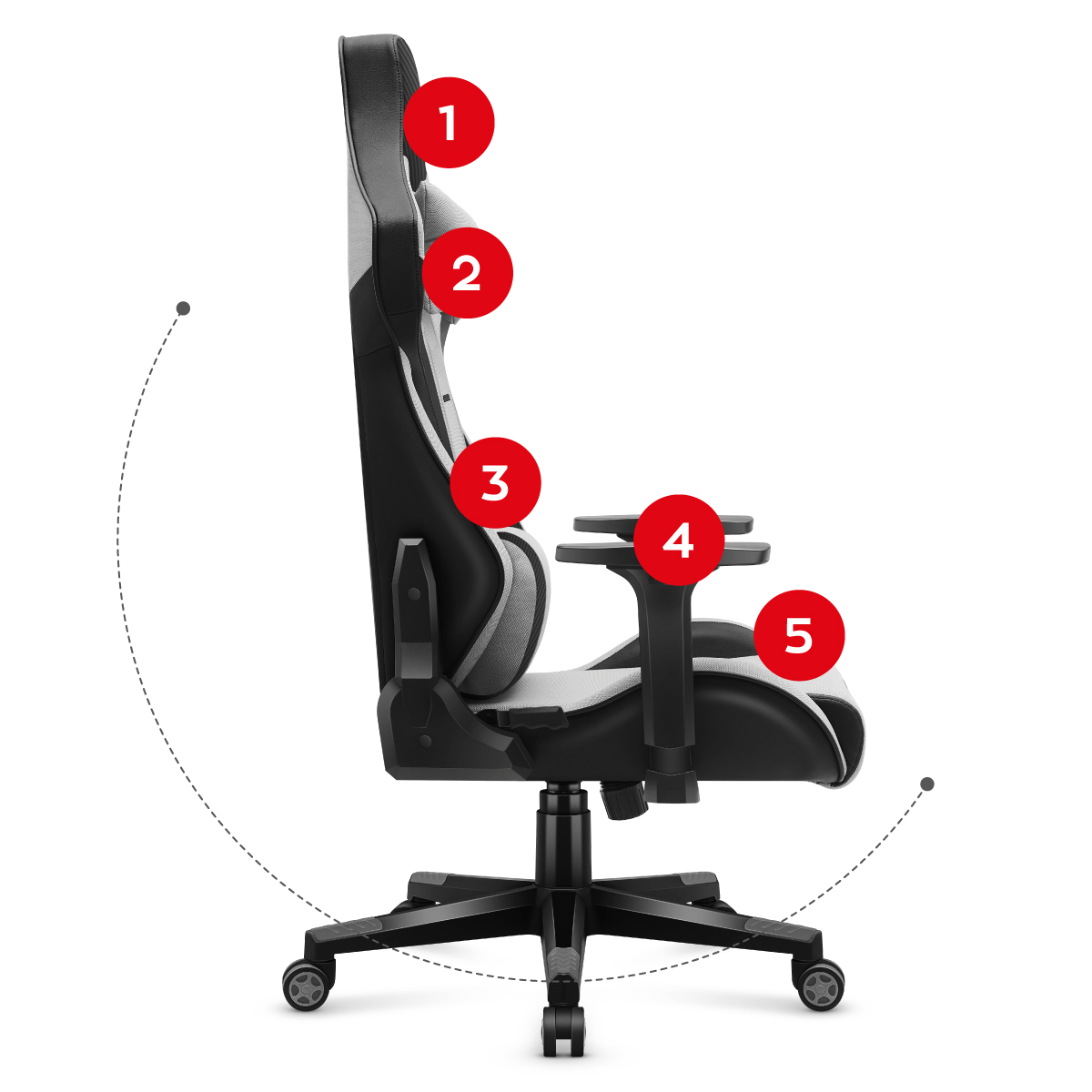 Huzaro Force 7.6 Black gaming stolica