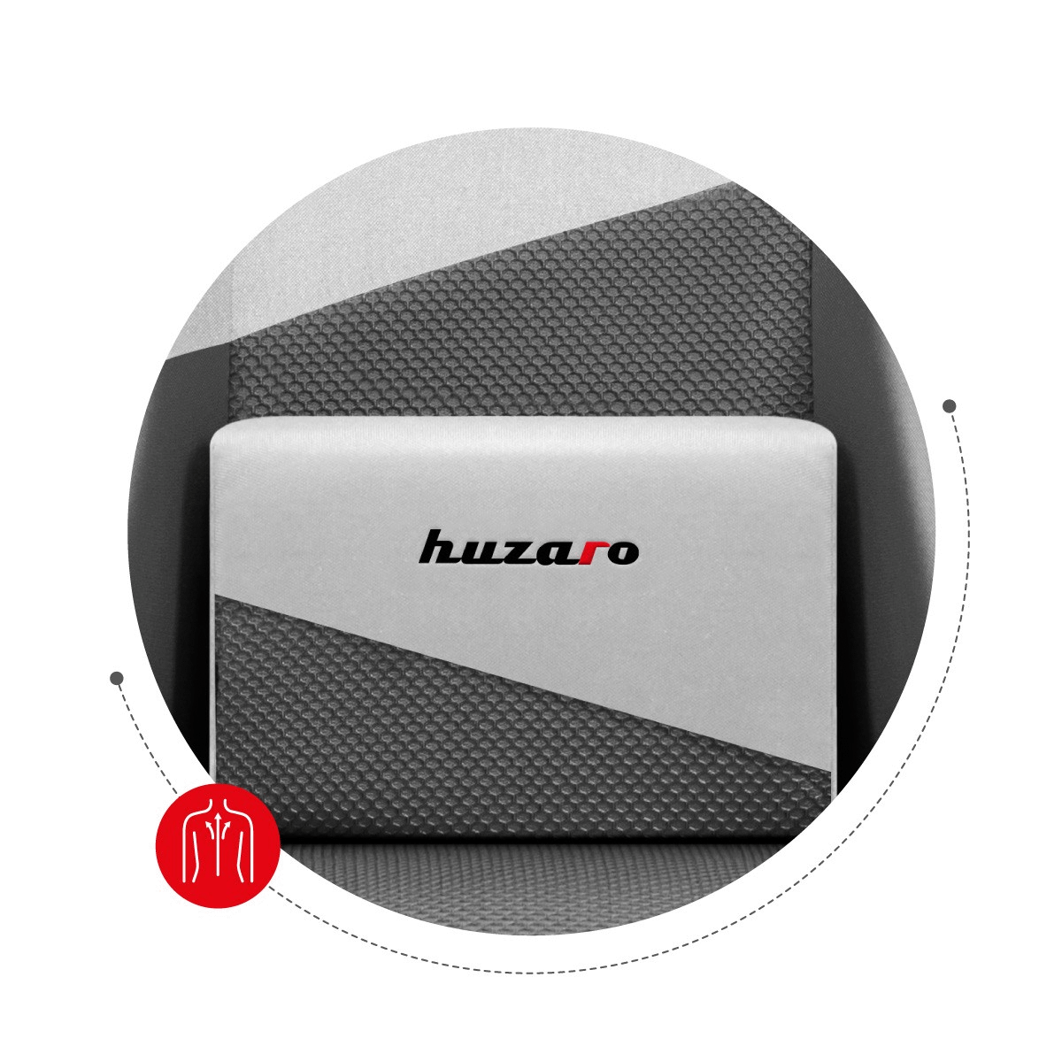 HUZARO FORCE 6.2 WHITE MESH gaming stolica