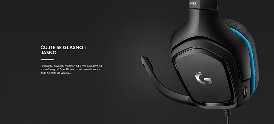Logitech G432 crne