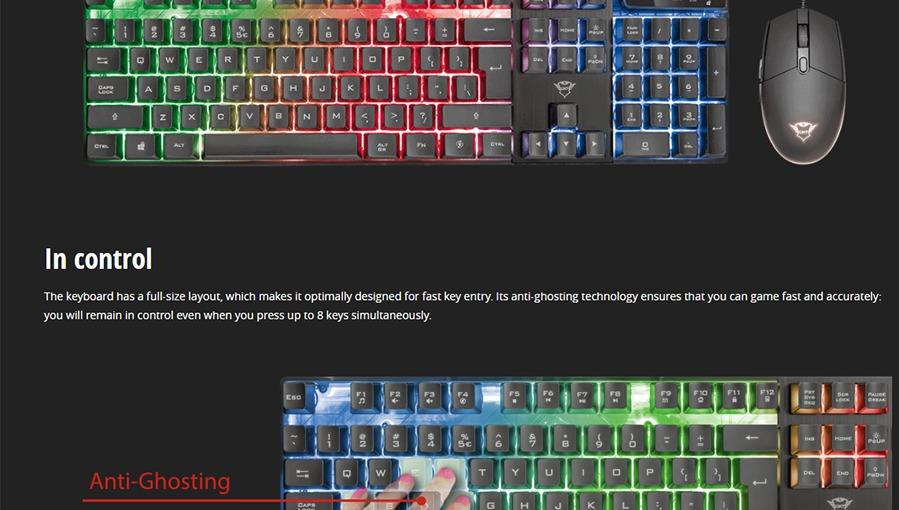 Trust GXT 838 Azor  Combo