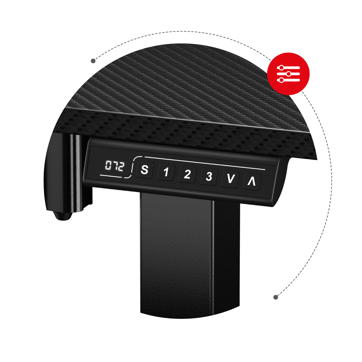 Huzaro Hero 8.2 Black gaming sto