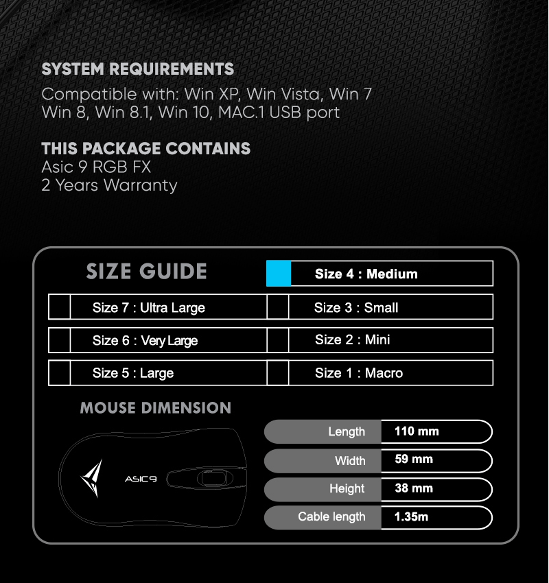 PowerLogic ASIC 9 RGB FX Black