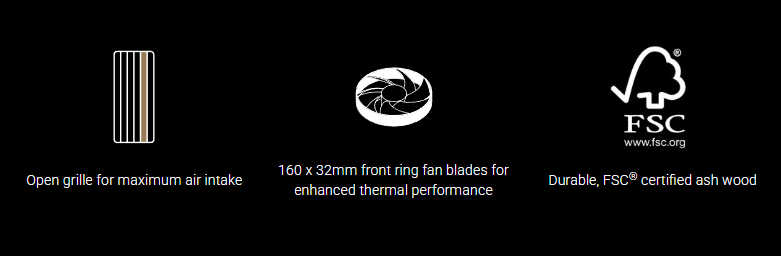 ASUS PROART PA401 WOOD METAL PWM BLACK kućište