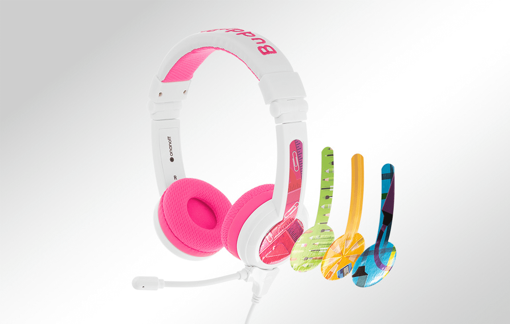 BuddyPhones School plus (roze)