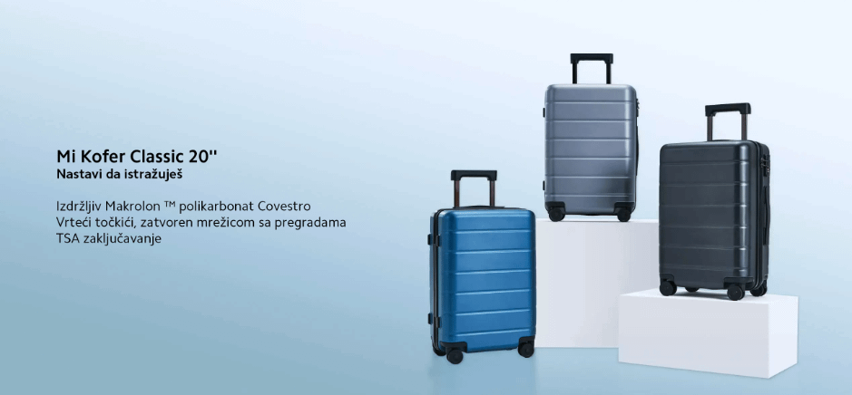 Xiaomi Mi Luggage Classic 20 inca (Siva)