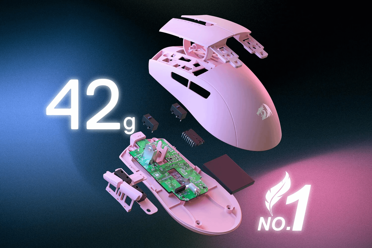 REDRAGON K1NG M724 (1K Hz) White