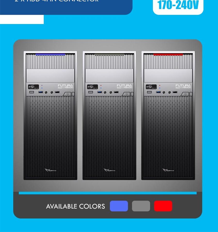 PowerLogic FUTURA BLACK N5000 PRO Black