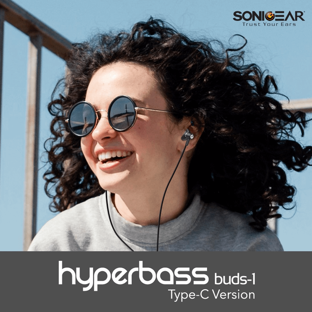 SONICGEAR HyperBass Buds 1 (Type-C) Black