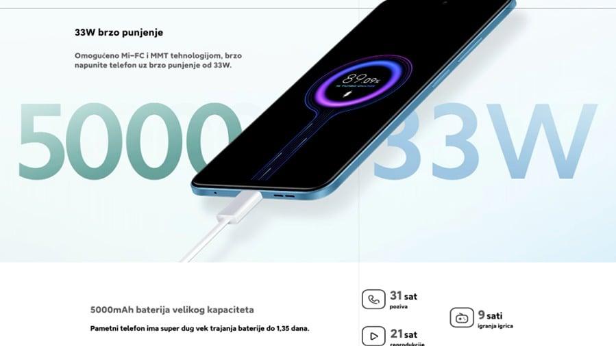 Xiaomi Redmi Note 12 (4GB 128GB) Ice Blue