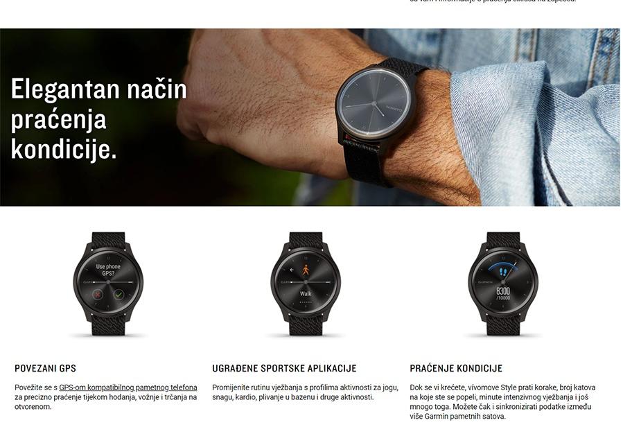 Garmin Vivomove Style Ružičasto-zlatna