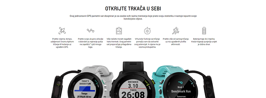 Garmin Forerunner 55 (Plavi)