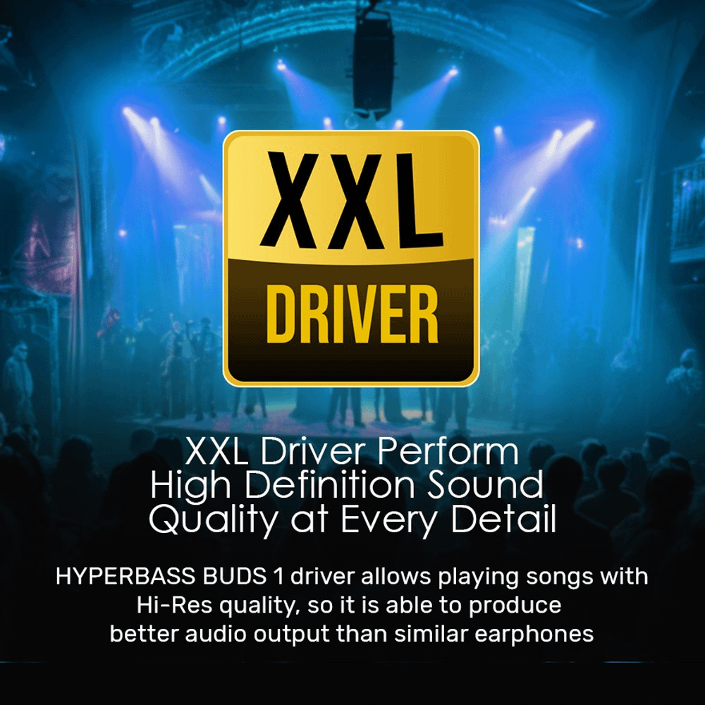 SONICGEAR HyperBass Buds 1 (Type-C) Black