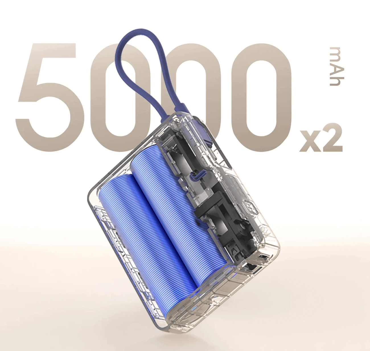 Xiaomi 33W Power Bank 10000 (Integrated Cable) Tan