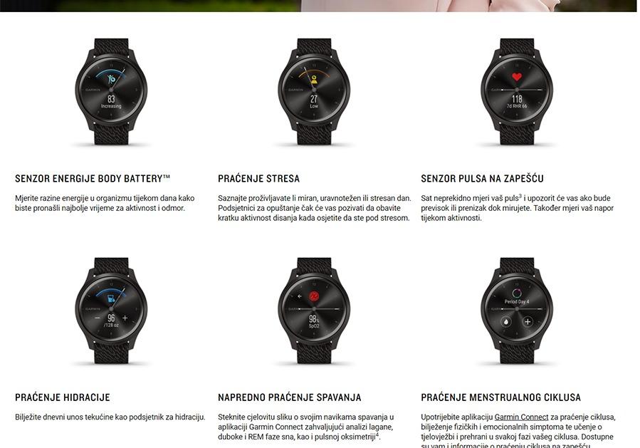 Garmin Vivomove Style Ružičasto-zlatna