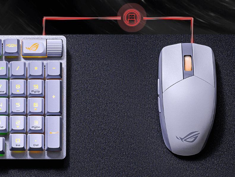 ASUS ROG Strix Impact III Wireless (White) miš