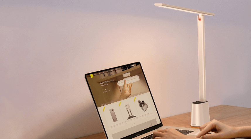 Baseus Smart Eye Folding Reading Desk Lamp (Bijela)