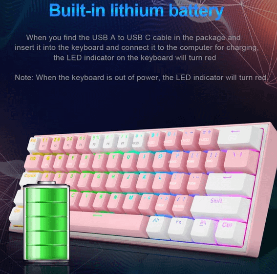 REDRAGON Fizz Pro White RGB (K616)