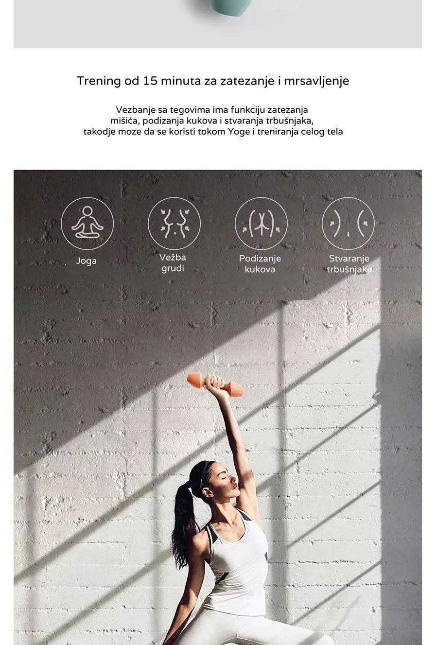 Xiaomi CLASSIC WOMENS WAVE DUMBBELLS 1kg x 2