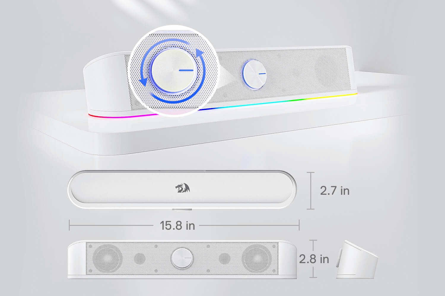 Redragon Adiemus GS560 White gaming soundbar