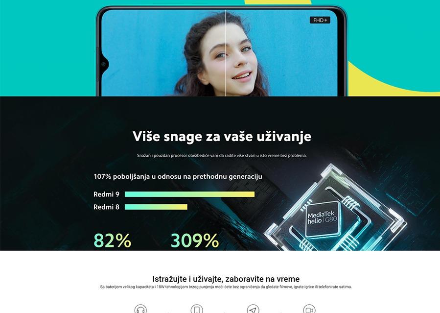 Xiaomi Redmi 9 3GB 32GB Ocean Green