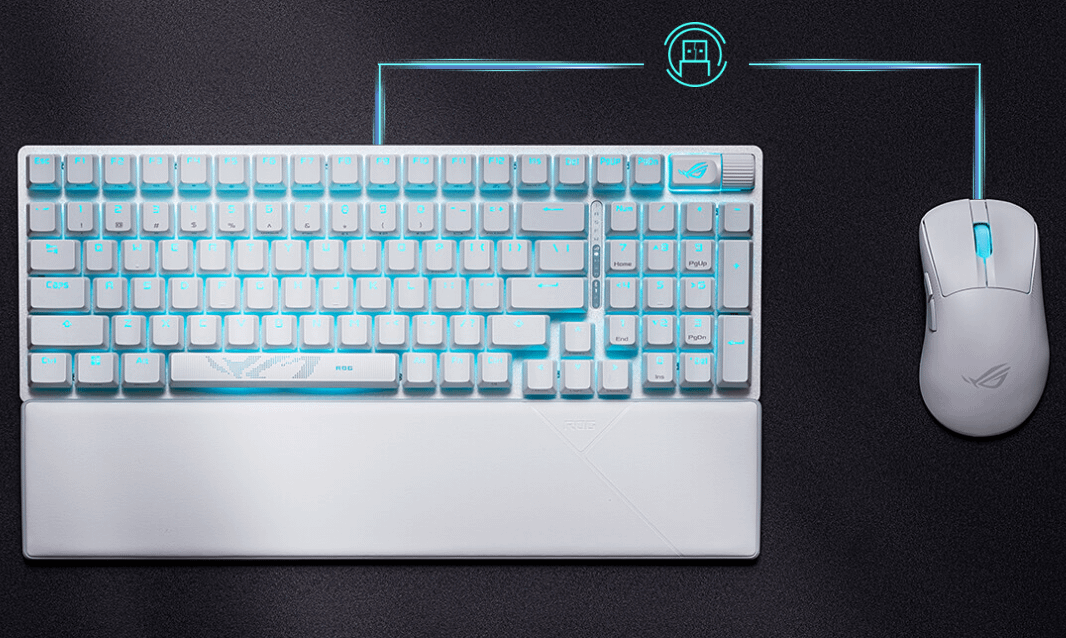 ASUS ROG Strix Scope II 96 Wireless (White) tastatura