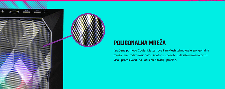 CoolerMaster MasterBox TD300 MESH (bijela)