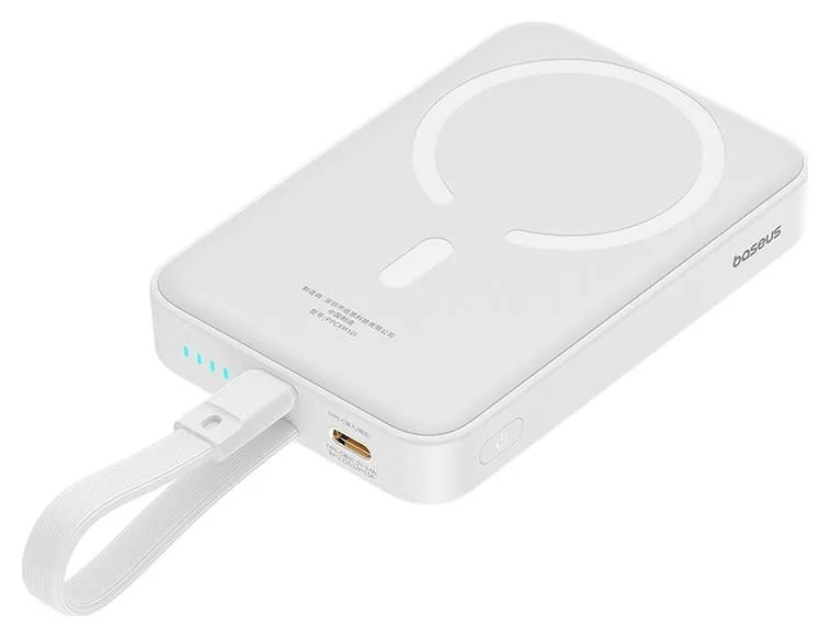 Baseus Magnetic Mini Power Bank 10000mAh White